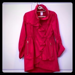 Ali Ro pink ruffle jacket